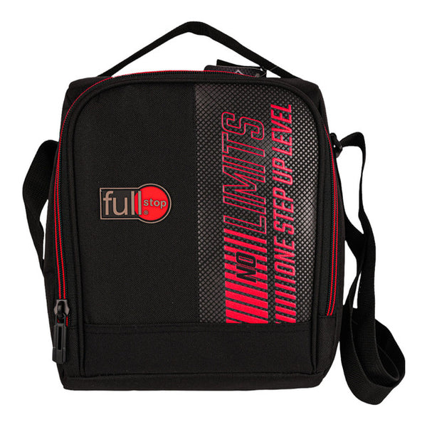 No Limit Black x Red Insulated Boys' School Lunch Bag