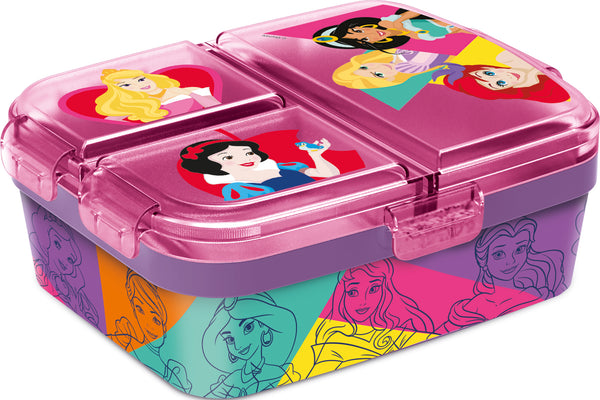 Xl Multi Compartment Princess Rectangular Lunch Box