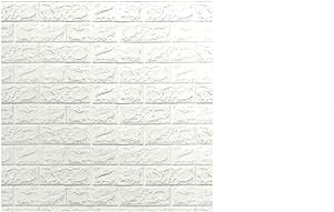 12 Pieces Foam 3D Wall Paper Stickers | White | 70X77Cm