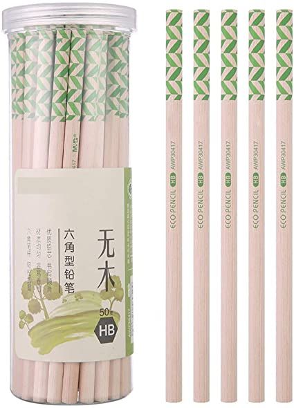 <p>

The Rebily Stationery HB No Wood Hexagon Rod Pencil – 50pcs – No:30417 is a great value for money pack of 50 tubes. These pencils are made of high quality basswood, making them easy to roll and cut without breaking. The graphite lead is made of high carbon content and fine particles to ensure clear and delicate writing. The log style design makes these pencils simple and stylish, and the shape of the rod is well-balanced so that it provides good continuity. The pencils are 19.9 cm / 7.87 inches long an