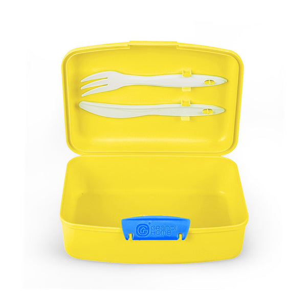 Pack & Go Lunch Box 1.5L (Medium) Yellow And Multi-colors Accessories