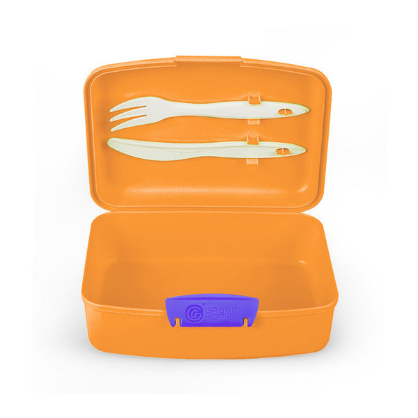 Pack & Go Lunch Box 1.5L (Medium) Orange And Multi-colors Accessories