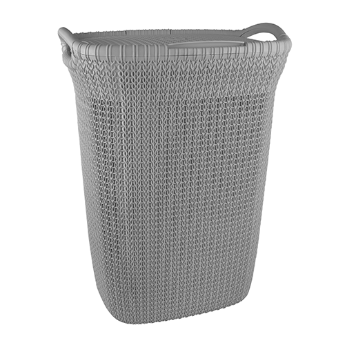 Laundry Basket Palm Gray
