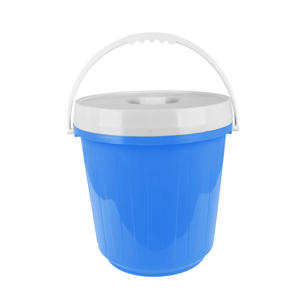  Bucket with cover Small Red Blue And White