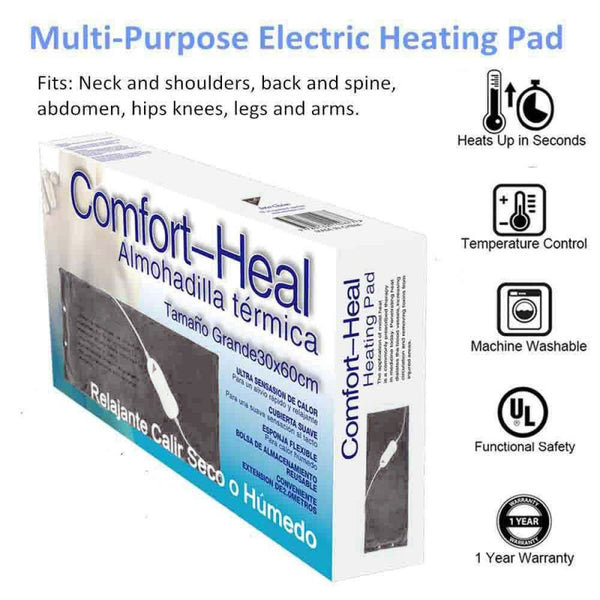 Comfort Heal Heating Pad - Size 30*60 Cm - Grey