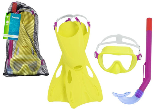 Bestway Diving Kit Snorkel Set  Mask, Fins, Tube - +3 Years 