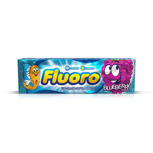 Eva Fluoro Kids Sparkle Gel Toothpaste with Blueberry  | 50gm