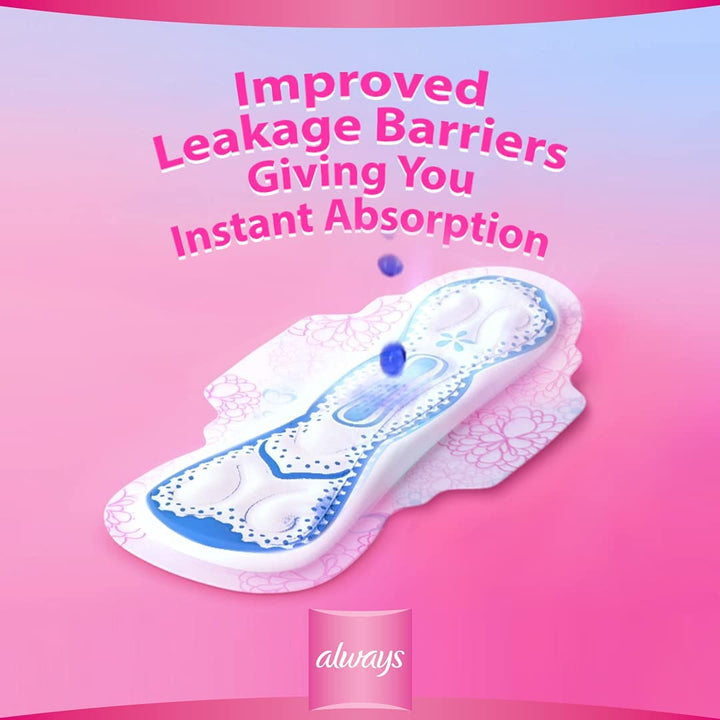 Always 2-in-1 Airy Softness & Protection Long Sanitary Pads - 18 Pieces