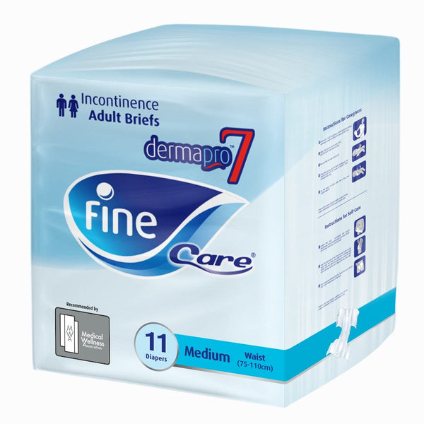 Fine Care Adult Diapers - Medium - 11 Diapers