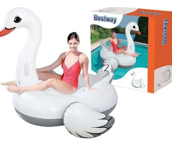 Bestway Swan Inflatable Float - Black and White
