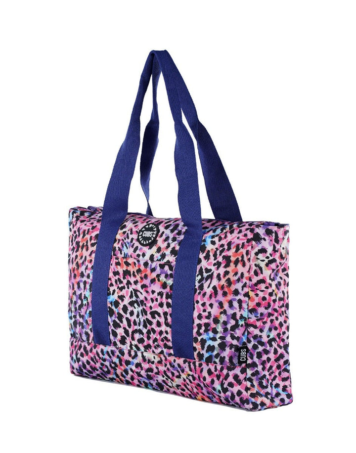 Cubs Leopard and Tie Dye Women Double Faced Tote Bag