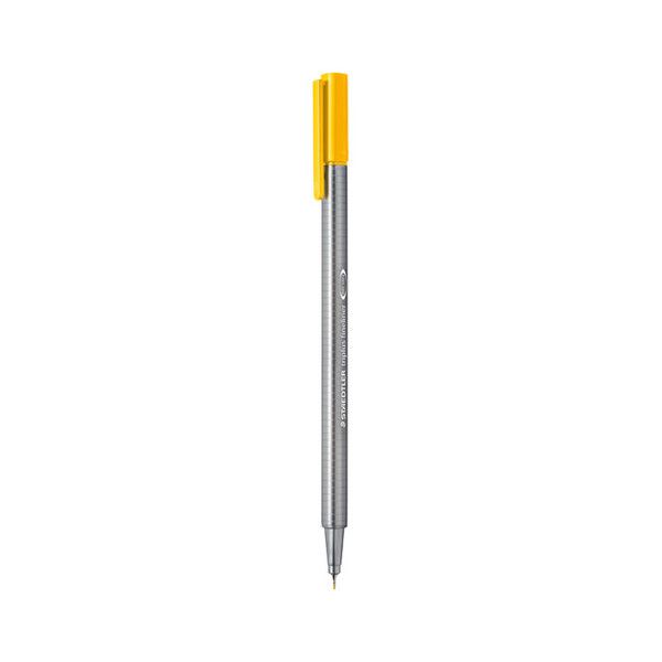 <p>

This Staedtler Triplus Fineliner Pen is a great choice for precise writing, fine detailing, and sketching. It is made from high quality, durable materials and has an ergonomic hexagonal-shaped barrel for fatigue-free writing. The 0.3mm superfine metal-clad tip provides precise lines, and the dry-safe feature allows for several days of cap-off time without ink drying out. This pen is acid-free and has a lightweight, slim design for easy portability. Whether for writing, sketching, or detailed work, this