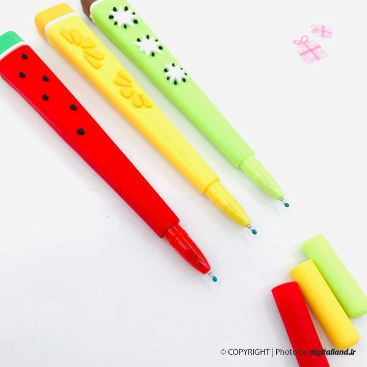 <p>
Bring some fun to your stationery collection with this KUKI Ice Cream silicone Gel Pen. This unique pen features a bright and colorful ice cream shape at the top, complete with vibrant colors and intricate details. Crafted from high quality silicone material, this pen is sure to stand the test of time and be a unique addition to your collection. It includes 0.5mm gel ink and black ink that writes smoothly for a pleasant writing experience. With a length of 7 inches, this pen is perfect for use at school