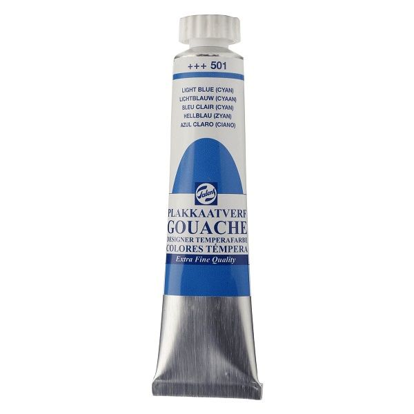 <p>

Royal Talens Gouache Tube 20ml Light Blue (Cyan) is an extra fine quality tube suitable for students used in the Faculties of Applied Art, Fine Art, and Engineering. This gouache tube is perfect for all your painting needs. It is made in the Netherlands with high quality pigments that provide vibrant and durable colors. It's easy to mix with water and forms a smoothly pliable paste that can be applied to paper, canvas, wood, and other surfaces. The colors are intense and can be layered for a variety of