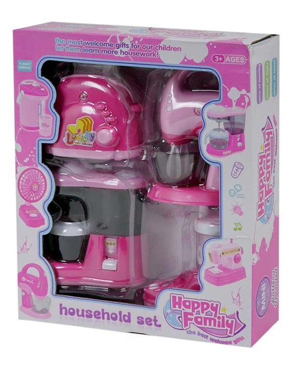 Happy Family Household 4 In 1 Home Appliances Pretend Play Kitchen Toy Set