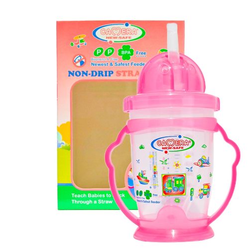Camera Cup Shalimo Plastic Pink  240Ml