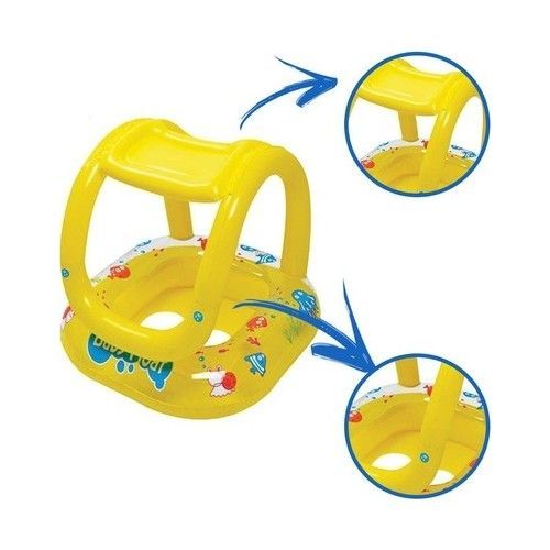 <p>

Make sure your little one is safe and comfortable while enjoying a day in the pool with the Jilong Sunclub Foot Insert Baby Float Baby Ring 66cm - No:37243. This baby float is made of high quality vinyl material complete with a 0.20mm thick shade that has UV dareful 50+UPF ultra violet sun protection. The baby float is equipped with safety valves and has three air sections to help keep your baby secure. This licensed Jilong branded product comes with a repair patch included in the box in case of any da