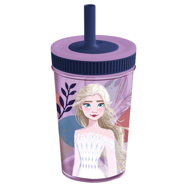 Stor Frozen Leakproof Silicone Straw Tumbler 465 ML