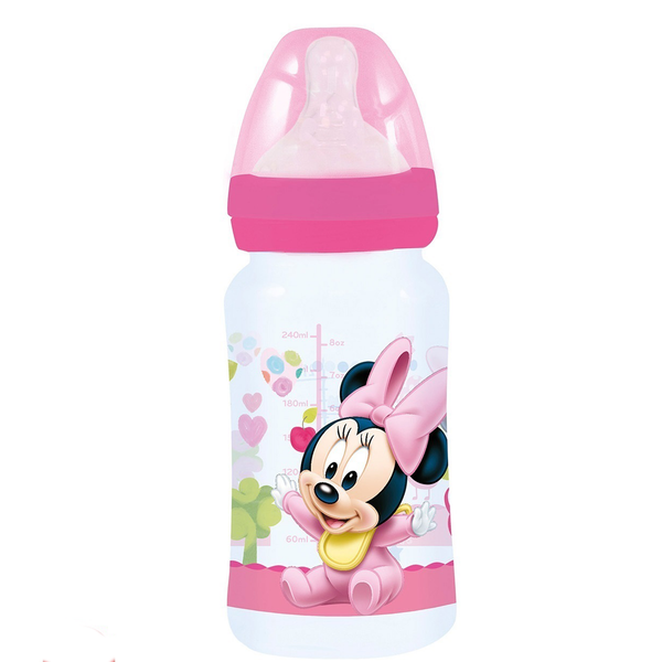 Minnie Mouse Baby 240 ML Bottle Silicone Teat 3 Positions
