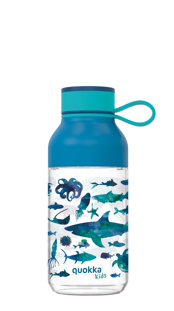 Quokka Kids Tritan Bottle Ice With Strap Sea Animals 430 Ml