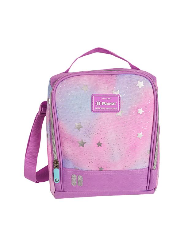Silver Stars Galaxy Pause Insulated Lunch Bag