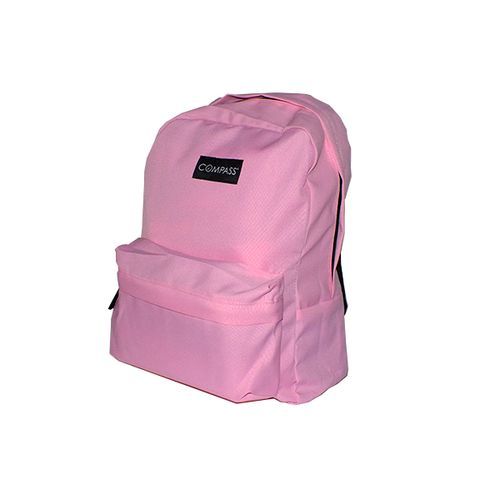 <p>

This beautiful Compass Backpack Size 18 in Pink is the perfect accessory for any stylish individual. Made from high-quality fabrics, this backpack is designed for comfort and durability. Its classy shape looks great on any body type, and it can be carried with ease and convenience. The two pockets on the front provide plenty of storage space for your essentials, such as tablets, phones, keys, and other small items. The straps are adjustable, making it easy to find the perfect fit for your body type. Th