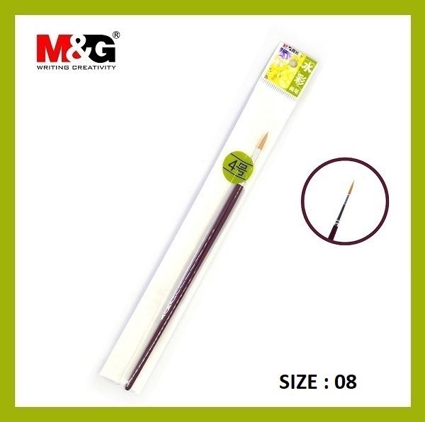 <p>The M&G Paint Brush – Art Training is a great tool for anyone who wants to learn to paint. This brush features a high-quality design and construction, making it ideal for painting and art classes. It comes with an 8-inch size and a No:ABH97886H, making it perfect for any skill level. With this brush, you'll be able to develop your painting skills and create beautiful works of art. This brush also comes with a warning that it is not suitable for children under three years old and should not be placed in t