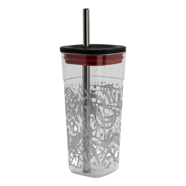 Stor Young Adult Marvel Ac Cube Tumbler (With Stainless Steel Straw)  540 Ml