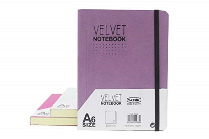<p> 
The VELVET Notebook - 96 Papers is the perfect notebook for jotting down notes, ideas, and thoughts. This notebook is made in Egypt using high-quality materials, and it consists of 96 papers with a size of 14.5 x 20 cm. All papers are 70 gms, giving you a smooth writing experience. This notebook also has an elastic closing, ensuring that your notes stay securely tucked away. Whether you're taking notes in class, jotting down ideas for a project, or just doodling, this notebook is the perfect companion.