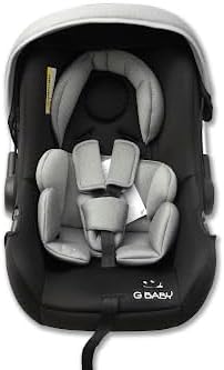 G Baby 4 In 1 Car Seat With Removable Headrest And Canopy | Grey/Black