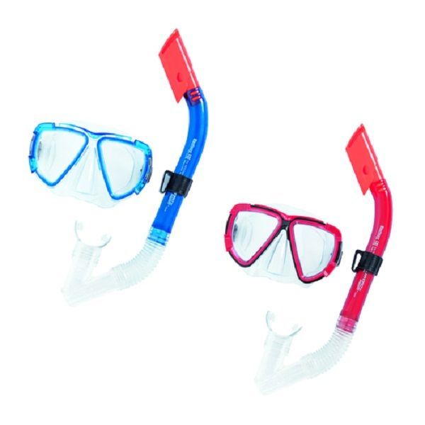 <p>
The Bestway Hydro Swim Diving Mask Polycarbonate Adult - No:24029 is the perfect choice for diving enthusiasts. This comfortable and lightweight mask is made from high quality aviator style polycarbonate lenses, ensuring that your vision remains clear and unobstructed underwater. Its double feathered edge skirt prevents against leakage and the fully adjustable split head strap allows you to customize the fit for added comfort. The dry-top snorkel technology prevents water infiltration, while the soft, c