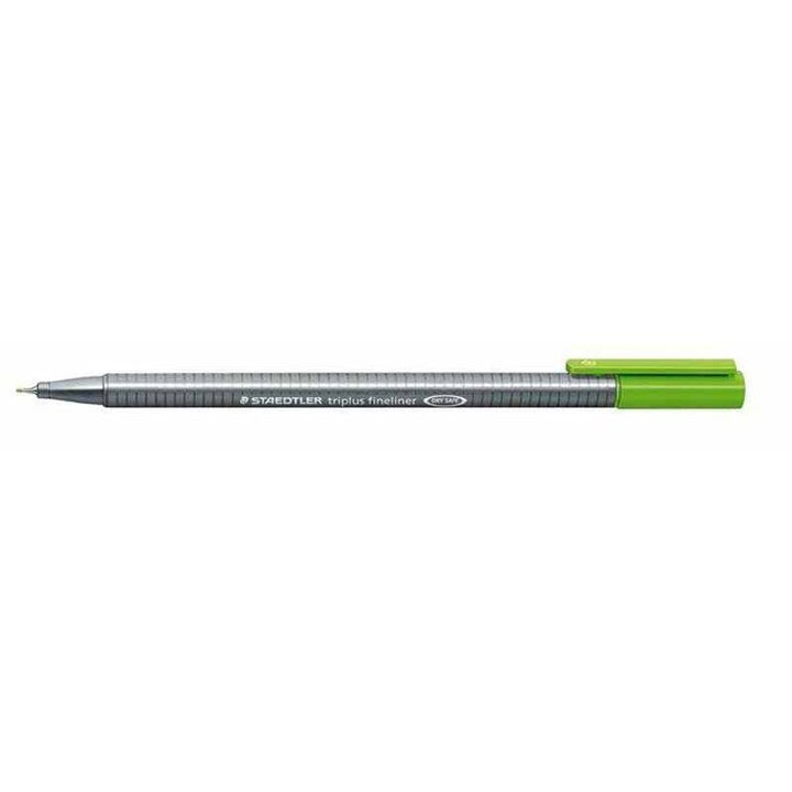 <p>

The Staedtler Triplus Fineliner No.334-51 is a high-quality and professional-grade fineliner pen manufactured in Germany. It features a slim and lightweight design, with a 0.3mm superfine metal-clad tip that provides smooth and precise writing. The ergonomic hexagonal-shaped barrel is designed to be comfortable to hold and write with, reducing fatigue. The pen also has a dry-safe feature, which allows you to leave the cap off for several days without the ink drying out. It is also acid-free, making it 