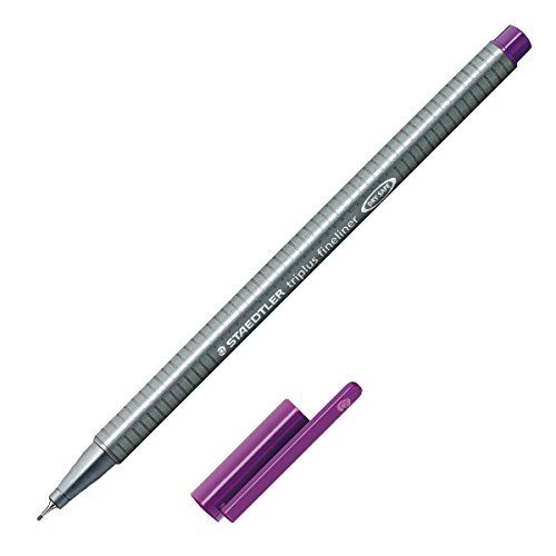 <p> 

The Staedtler Triplus Fineliner No.334-6 is a slim and lightweight pen with a 0.3mm superfine metal-clad tip. The ergonomic triangular-shaped barrel provides fatigue-free writing and its dry-safe feature allows for several days of cap-off time without ink drying out. This acid-free pen is perfect for writing, drawing, sketching, and more. The fine tip allows for precise lines and intricate details. The vibrant colors of the ink make it ideal for coloring and other creative activities. The lightweight 