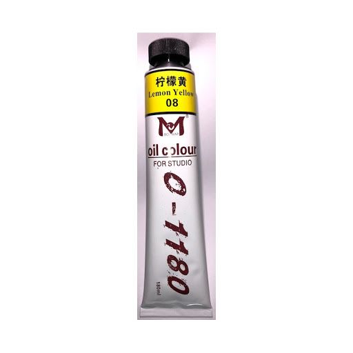 <p> 

Oil Color Tube Artist Oil Color Studio - 180ml - No: 1180 - Lemon Yellow is a high quality oil paint made in China. This paint is perfect for students, amateur artists and professionals alike, as it has a fast drying time and great color stability. The Liquin Original media helps to create a thick painting and glazing effect, while providing a good covering power and strong coloring power. This oil paint is incredibly versatile, and can be used in a variety of art works. You can create stunning landsc