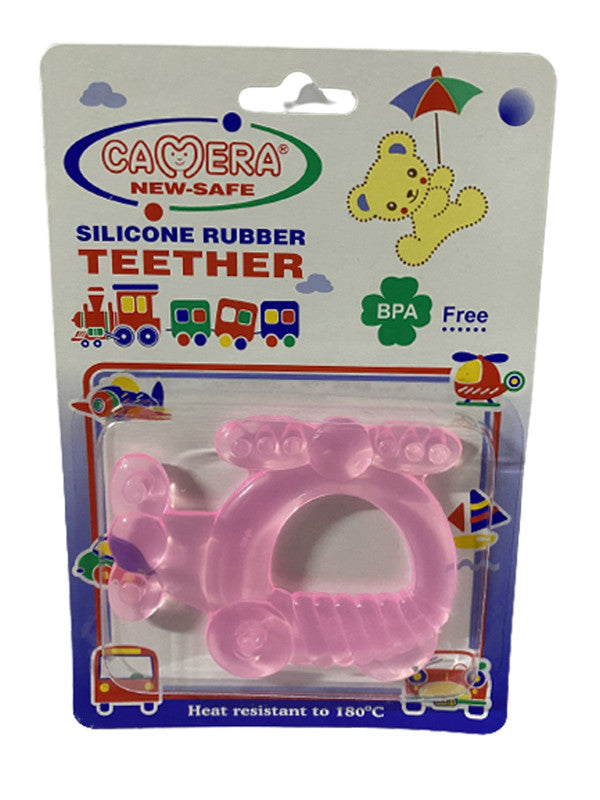 Camera Teether Silicon Baby Pink