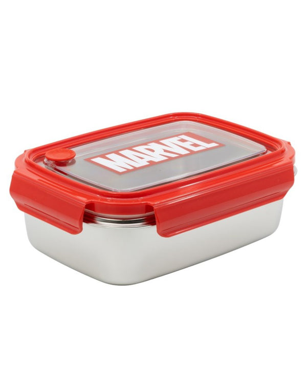 Stor Young Adult Stainless Steel Rectangular Marvel Lunch Box  1020 Ml