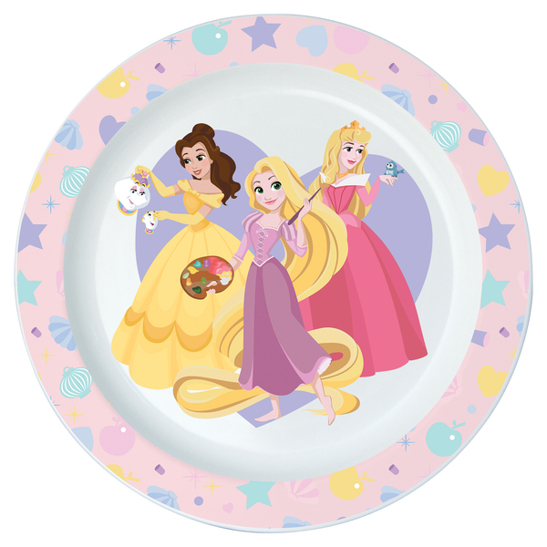 Stor Princess Kids Microwave-Safe Plate