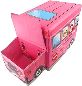 Storage Box Kids School Bus Bo