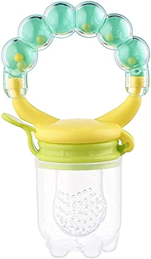 Little Fish 2-In-1 Joyful Fruits And Vegetables Feeder And Rattle | Multi Color