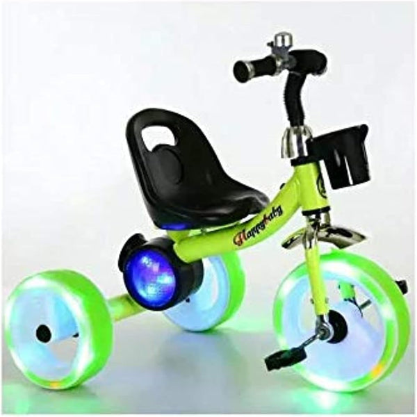 Cool Baby Tricycle With Led Light & Speaker | Green