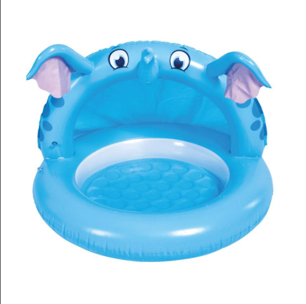 <p>
The Jilong Inflatable Children's Swimming Pool Elephant with Cover 95cm - No:51014 is the perfect way to keep your children entertained in the pool. The PVC material is strong and durable, able to support the weight of a child without tearing. It's recommended for children over three years old and can hold up to 18 kg of weight. The pool itself is 95 cm in diameter and 72 cm in height, and can hold up to 35 liters of water. Kids will love playing in the pool with this fun and colorful Elephant Roof Pool
