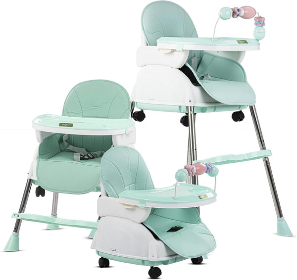 Baybee 4 in 1 Nora Convertible High Chair for Kids (Green)