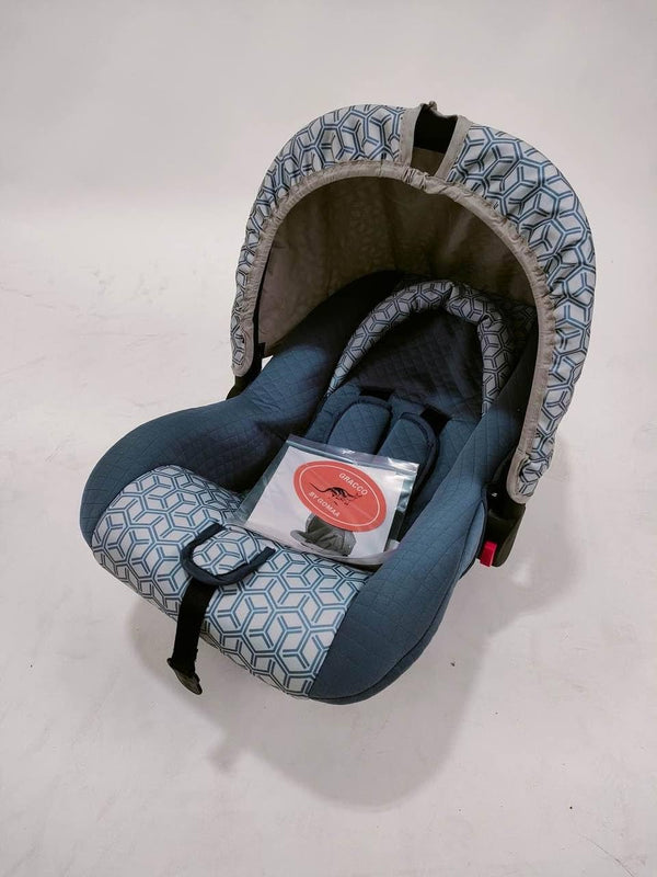 Car Seat With Metal Hand Levels For Newborns Up To 18 Months - Navy Blue