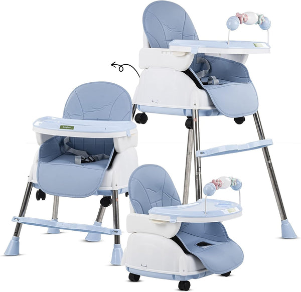 Baybee 4 in 1 Nora Convertible High Chair for Kids Blue