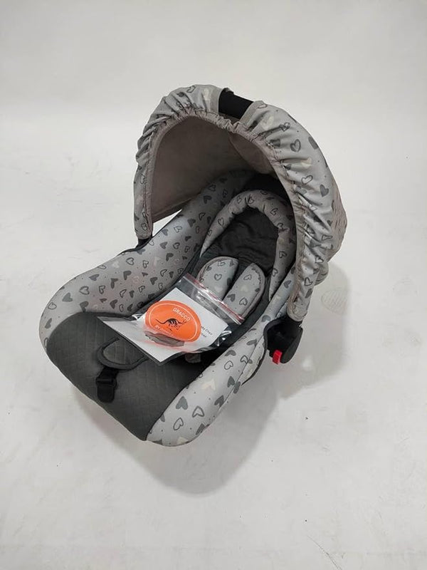 Car Seat With Metal Hand Levels For Newborns Up To 18 Months - Grey