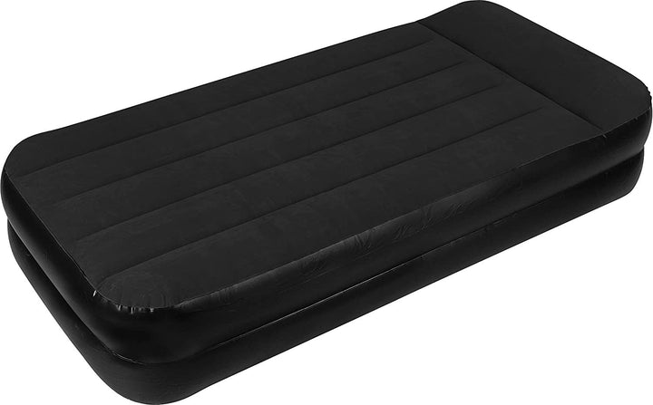 <p> 
The Jilong Avenli High Raised Airbed is the perfect sleeping solution for any home or travel need. This twin size airbed measures 195cm x 96cm x 46cm, making it suitable for one or two people. This inflatable airbed features a soft flocked surface for added comfort and a strong vinyl I-beam construction for superior support and durability. The built-in electric pump makes it quick and easy to inflate and deflate, and the pump also allows you to adjust the firmness of the bed to your preference. The air