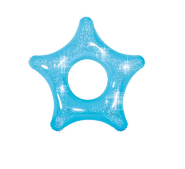 <p> 
The Jilong 35029 Glitter Star Swim Ring is the perfect way to keep your child safe and secure while learning and playing in the water. Made of high quality PVC, it is very easy to inflate in just 2 minutes, making it easily transportable. The bright color of the ring will ensure that you don't lose sight of your child during playtime. Water activities help to build and strengthen muscles, increase endurance, and boost immunity, and this inflatable ring can help your child do just that. It is important 