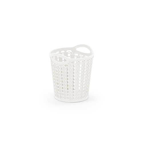 Palm Round Basket White