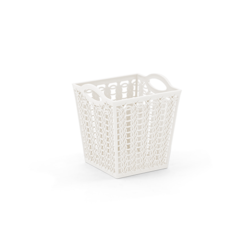 Palm Square Basket White