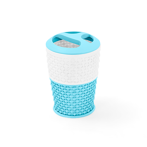 BoBos Toothbrush Cup Baby Blue And White